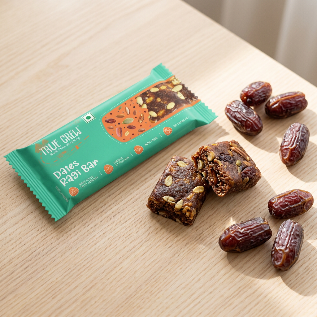 True Crew Dates Ragi Bar (10 Pack)