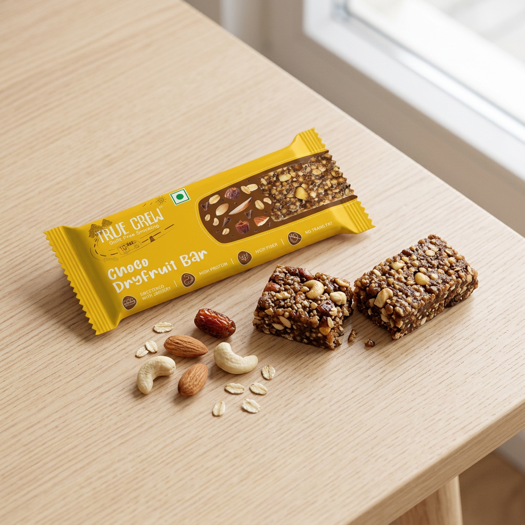 True Crew Choco Dryfruit Bar (10 Pack)